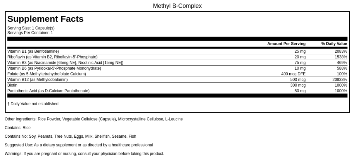 Methyl B Complex