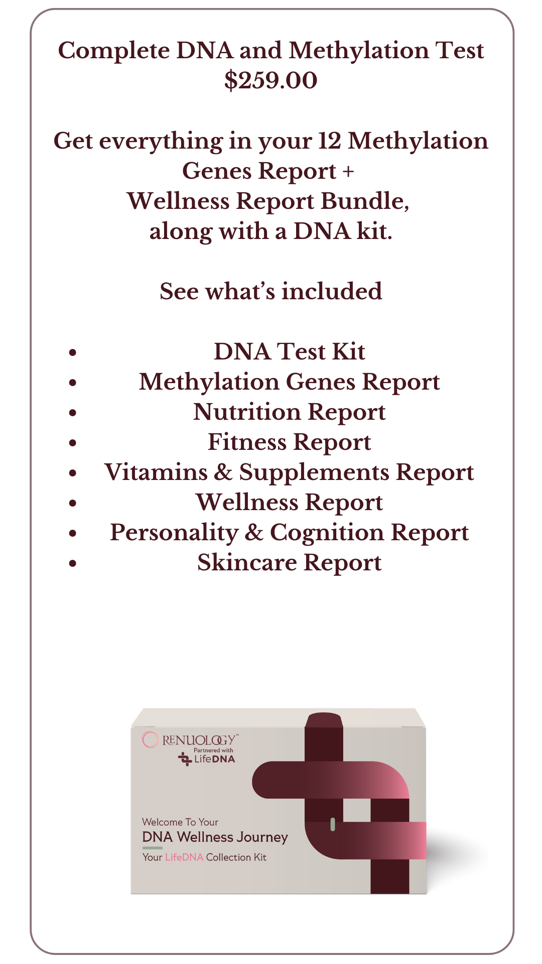 DNA Wellness Test Kit - Complete Test