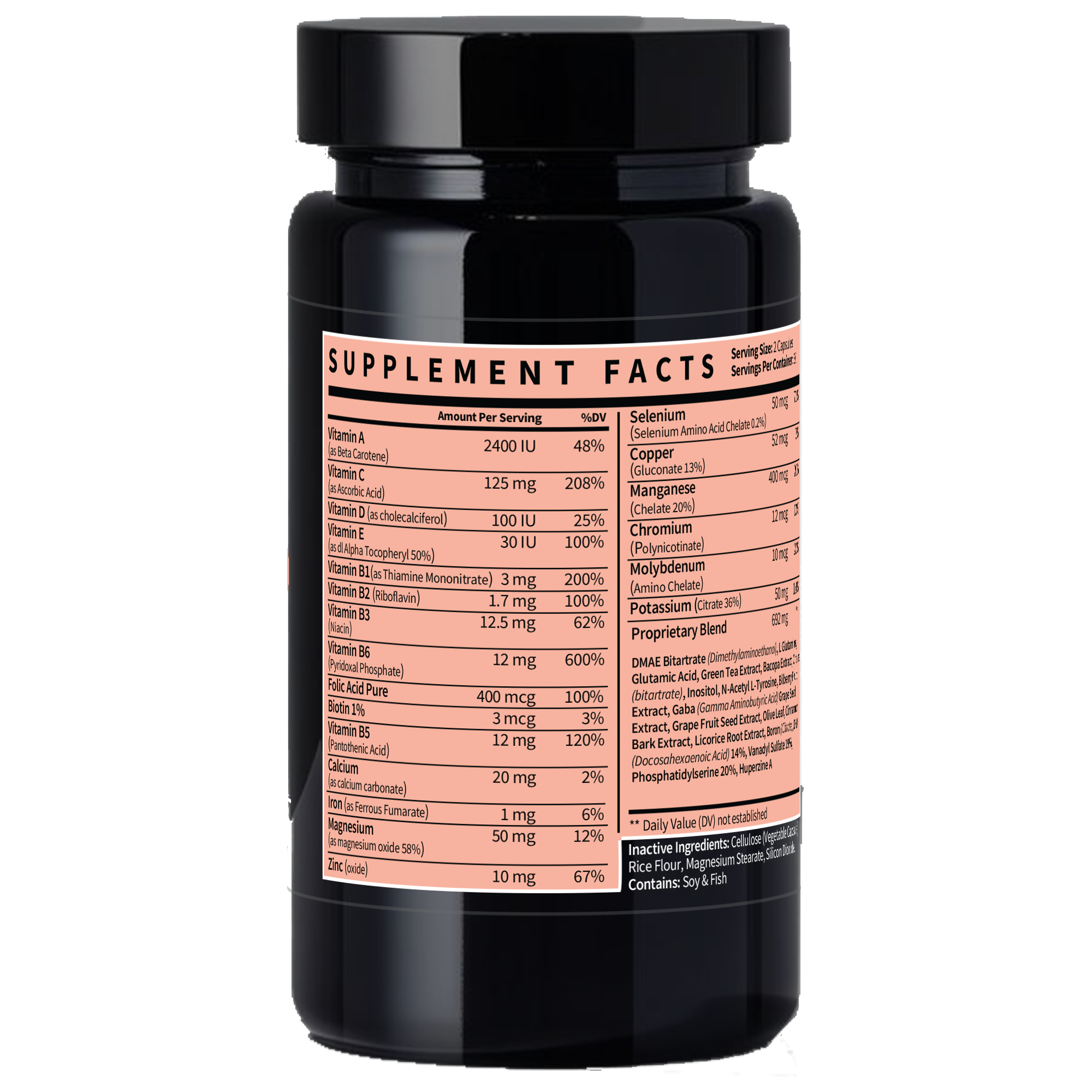 Brain and Nootropic Supplement - Memory and Cognitive Formula