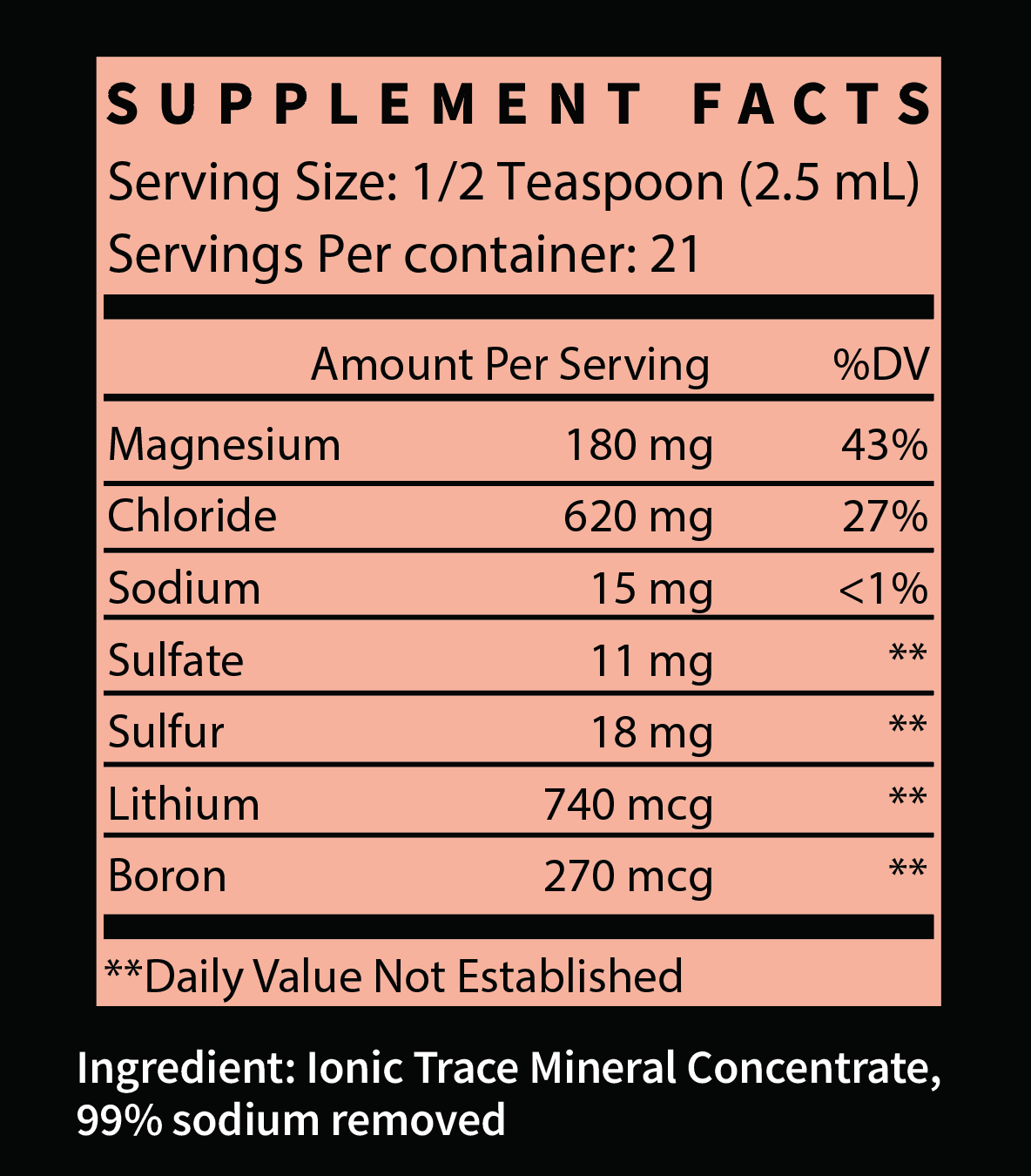 Mineral Complex Tincture
