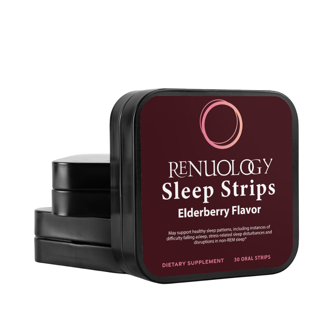 Melatonin sleep strips for fast sleep aid