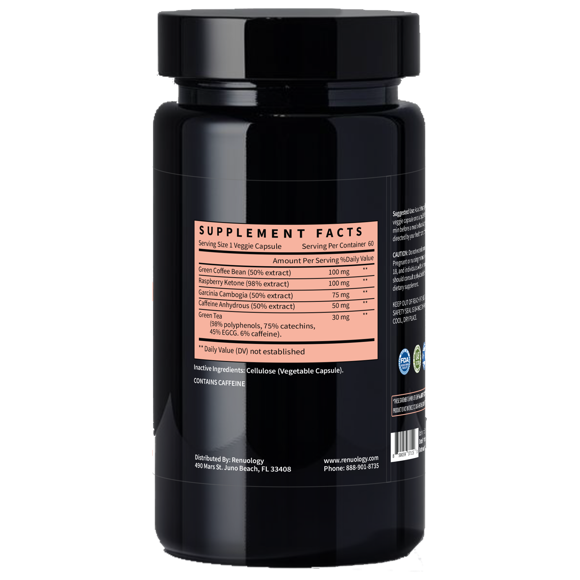 Metabolism booster for energy and fat burning