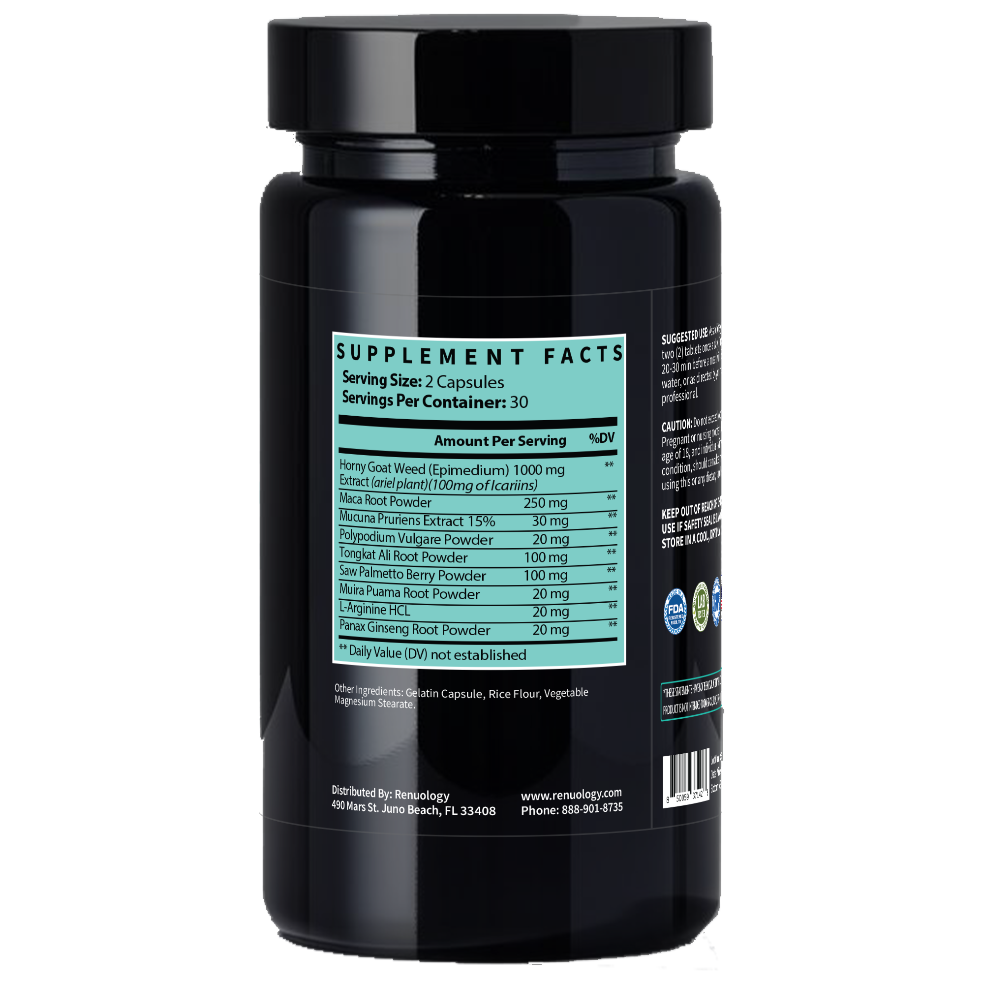 Natural Horney Goat Weed supplement for Male hormone and Immune support.
