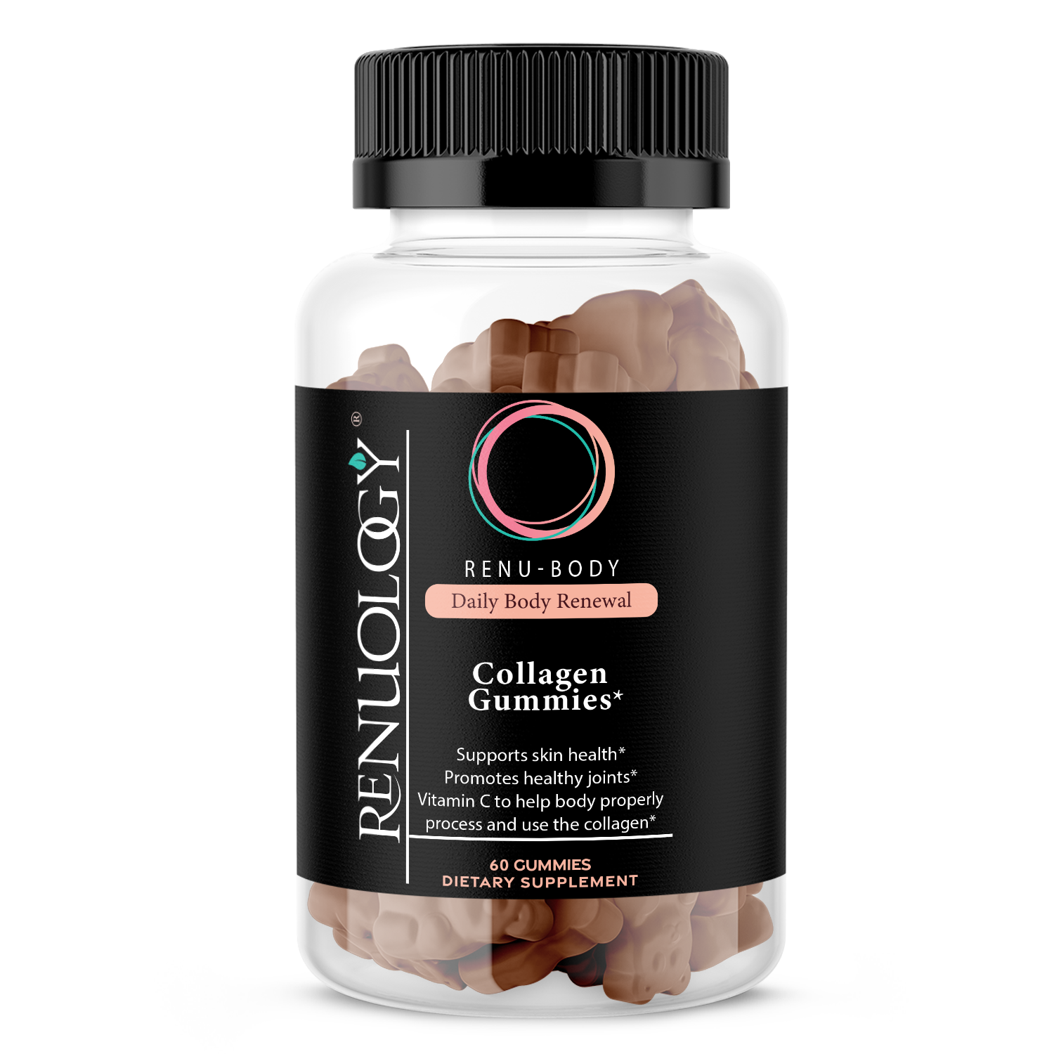 Collagen gummies for skin, hair, and nail support. Anti-aging beauty supplement with biotin and vitamin C for youthful glow.