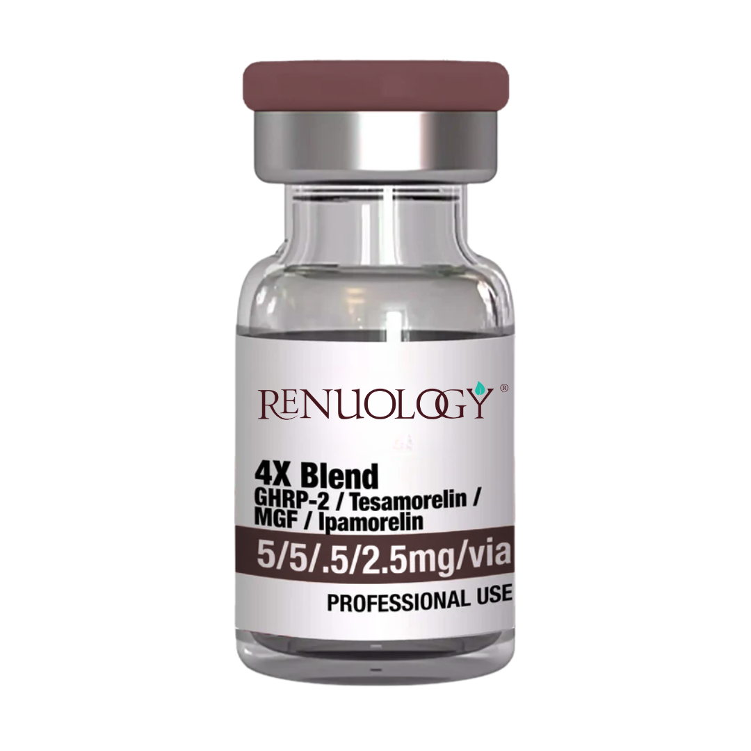 4X Blend 4X Blend - GHRP-2 (5mg) /Tesamorelin (5mg) / MGF (500mcg) / Ipamorelin(2.5mg)