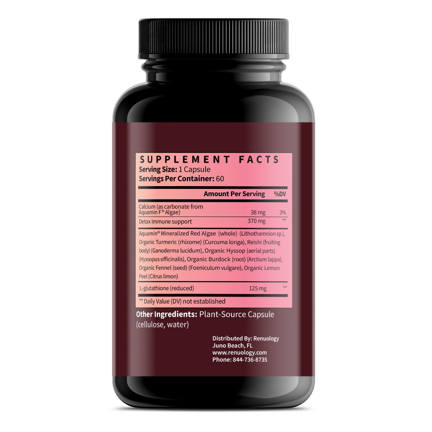 Spike protein detox for overall wellness supplement facts