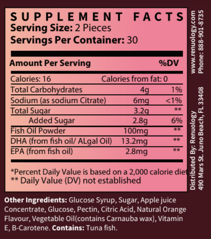 Omega 3 6 9 gummies for heart and brain health